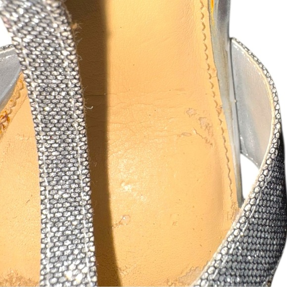 Gianni Bini Glitter Heels Bundle 8.5 | Silver & Iridescent Sparkle Pair - Picture 7 of 16